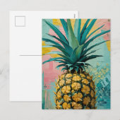 Cartes Pour Fêtes Annuelles Fusion d'ananas (Devant / Derrière)