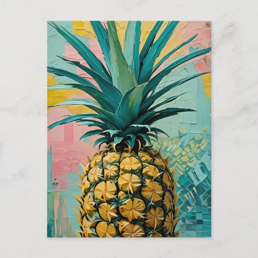 Cartes Pour Fêtes Annuelles Fusion d'ananas (Devant)