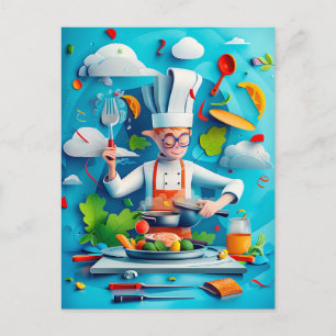 Cartes Pour Fêtes Annuelles Future Star Chef Dream for Kids Description :