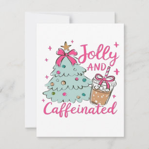 Cartes Pour Fêtes Annuelles Gai et Caféiné