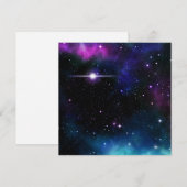 Cartes Pour Fêtes Annuelles Galaxie (Devant / Derrière)