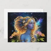 Cartes Pour Fêtes Annuelles *~* Galaxy Galactic Bijoux en Imaginaire pour femm (Devant / Derrière)