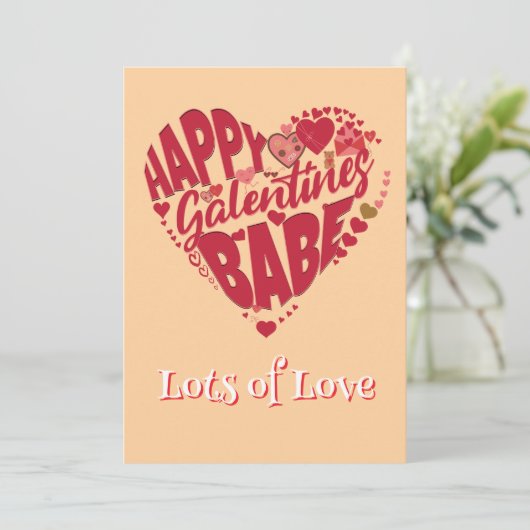 Cartes Pour Fêtes Annuelles Galentine’s Day Custom Photo Card (Debout devant)