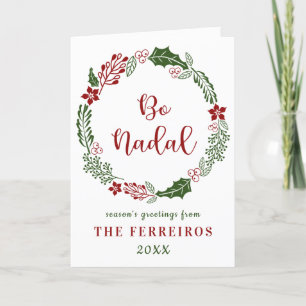 Cartes Pour Fêtes Annuelles Galicien Joyeux Noël, Bo Nadal, Custom