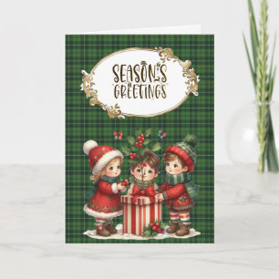 Cartes Pour Fêtes Annuelles Galloway Hunting Original Scottish Tartan