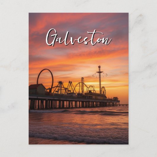 Cartes Pour Fêtes Annuelles Galveston Texas (Devant)