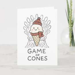 Cartes Pour Fêtes Annuelles Game of Cones - Funny Christmas Card