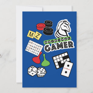 Cartes Pour Fêtes Annuelles Gamer d'origine
