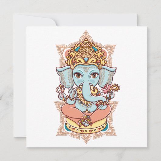 Cartes Pour Fêtes Annuelles Ganesh (Devant)