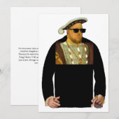 Cartes Pour Fêtes Annuelles Gangsta Henry VIII (Devant / Derrière)