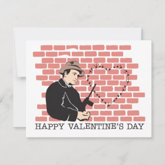 Cartes Pour Fêtes Annuelles Gangster Valentine's Day