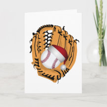 Gant et balle de baseball de Noël
