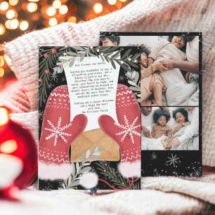 Cartes Pour Fêtes Annuelles Gants amusants illustration Famille de Noël 3 phot