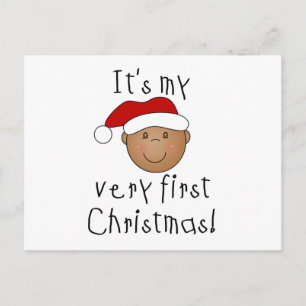 Cartes Pour Fêtes Annuelles Garçon Afro-Américain 1er Noël