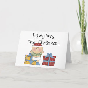 Cartes Pour Fêtes Annuelles Garçon et Cadeaux Tshirts et Cadeaux de 1er Noël