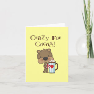 Cartes Pour Fêtes Annuelles Garçon Ours Fou de Fête de Cacao