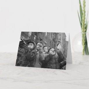 Cartes Pour Fêtes Annuelles Garçons Vintage sur Bleecker Street Nouvel An pers