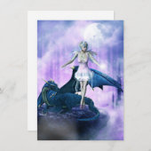 Cartes Pour Fêtes Annuelles Gardien céleste (Devant / Derrière)