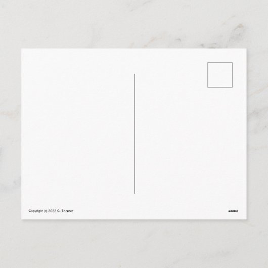 Cartes Pour Fêtes Annuelles Gare de chemin de fer Joyeux Noël Fêtes (Dos)