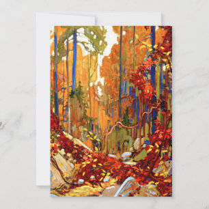 Cartes Pour Fêtes Annuelles Garland d'automne, art de Tom Thomson,