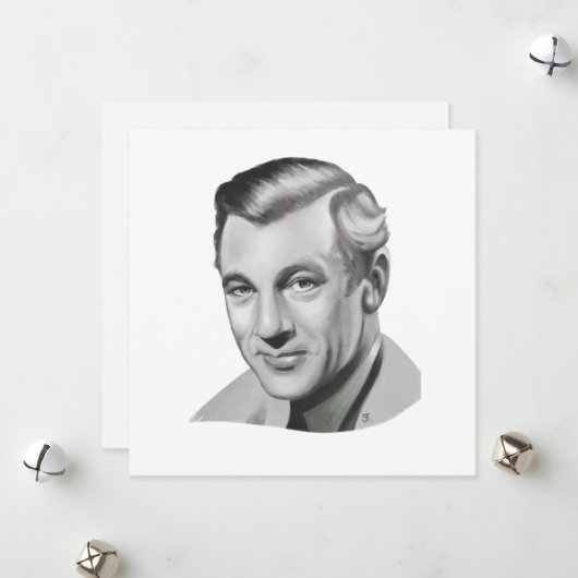 Cartes Pour Fêtes Annuelles Gary Cooper (Devant/Arrière en situation)