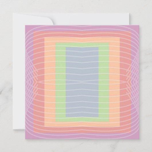 Cartes Pour Fêtes Annuelles Gâteau bonbon Bloc de couleur pastel (Devant)
