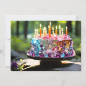 Cartes Pour Fêtes Annuelles Gâteau de fête (Devant)