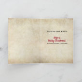 Cartes Pour Fêtes Annuelles Gâteau de Noël drôle American Gothic (Intérieur)