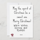 Cartes Pour Fêtes Annuelles Gâteau de Noël Poinsettia (Dos)