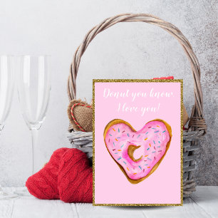 Cartes Pour Fêtes Annuelles Gâteau troué Tu sais, je t'aime ! Gâteau troué ros