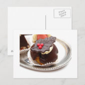 Cartes Pour Fêtes Annuelles gâteaux au chocolat de Noël (Devant / Derrière)