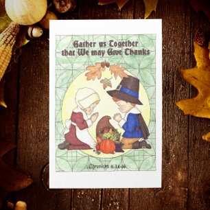 Cartes Pour Fêtes Annuelles Gather Us Together Thanksgiving Card