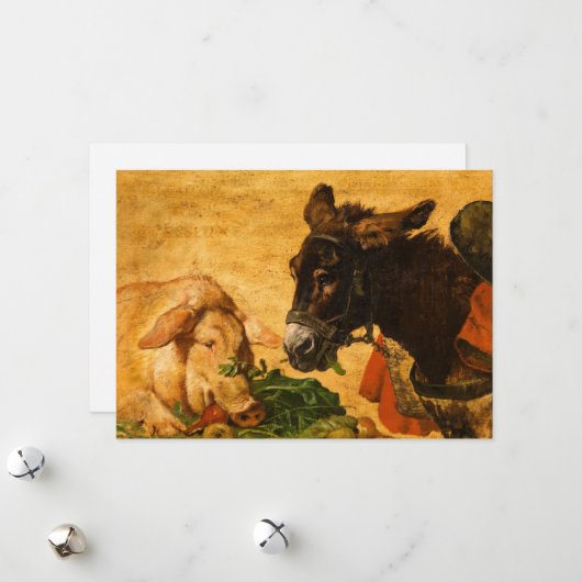 Cartes Pour Fêtes Annuelles Gavé et paresseux, modéré et industrieux (Devant/Arrière en situation)