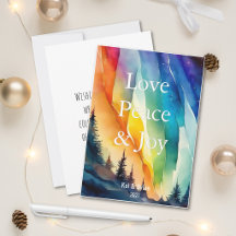 Gay Aurores Boréales Aquarelle Noël