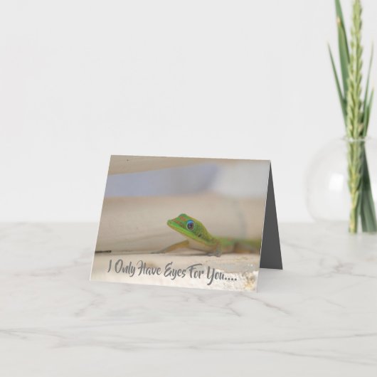 Cartes Pour Fêtes Annuelles Gecko coloré (Devant)