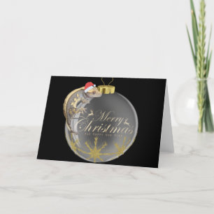 Cartes Pour Fêtes Annuelles Gecko de Noël