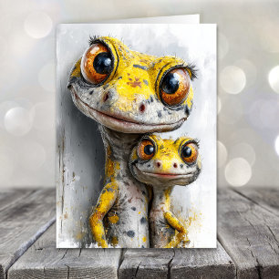 Cartes Pour Fêtes Annuelles Geckos Capricieux pour la Fête des Pères