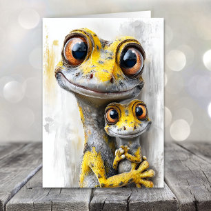 Cartes Pour Fêtes Annuelles Geckos drôles pour la fête des pères