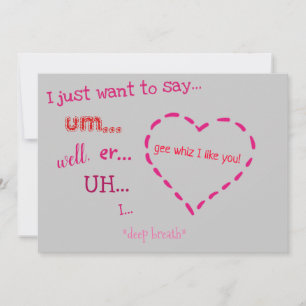 Cartes Pour Fêtes Annuelles Gee Whiz Je vous aime Valentine