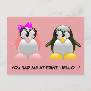 Cartes Pour Fêtes Annuelles Geek informatique Valentine : Programmation Langue