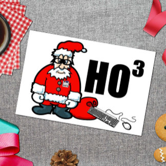 Cartes Pour Fêtes Annuelles Geek père Noël