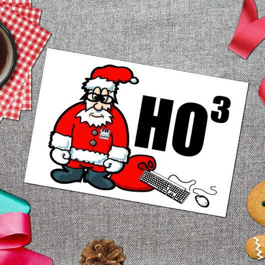 Cartes Pour Fêtes Annuelles Geek père Noël