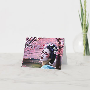 Cartes Pour Fêtes Annuelles Geisha Japon