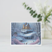 Cartes Pour Fêtes Annuelles Gelée hivernale (Debout devant)