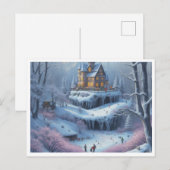 Cartes Pour Fêtes Annuelles Gelée hivernale (Devant / Derrière)