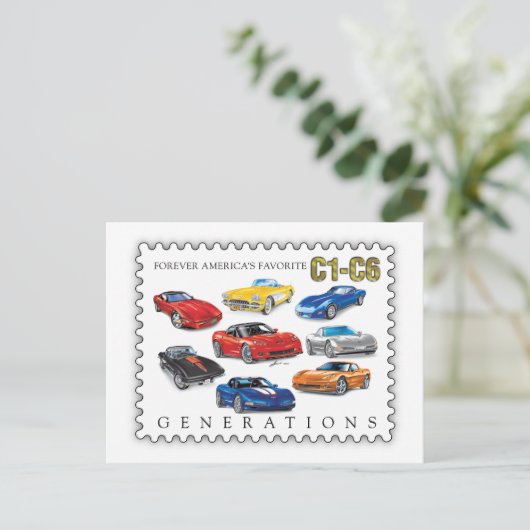 CARTES POUR FÊTES ANNUELLES GÉNÉRATIONS D'ART AUTOMOBILE (Debout devant)