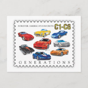 CARTES POUR FÊTES ANNUELLES GÉNÉRATIONS D'ART AUTOMOBILE
