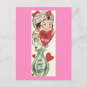 Cartes Pour Fêtes Annuelles Genie vintage Valentine