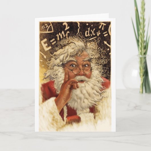 Cartes Pour Fêtes Annuelles Genius Père Noël (Devant)