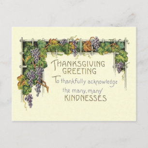 Cartes Pour Fêtes Annuelles Gentillesse de Thanksgiving